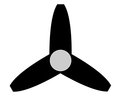 Propellor template for hovercraft
