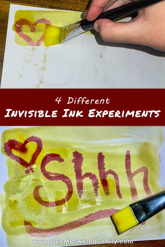 Invisible Ink Experiment