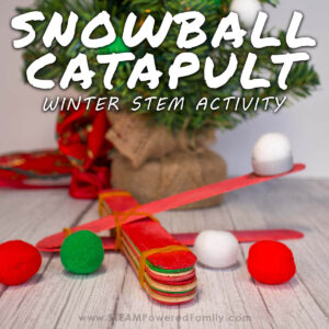 Snowball Catapult Winter STEM Project