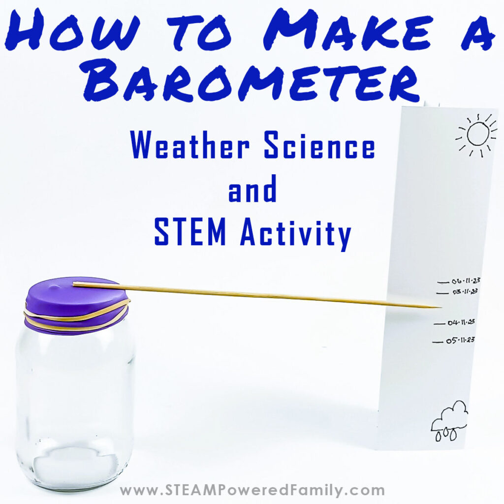 How to make a Barometer Weather Sciences Activity for Kids