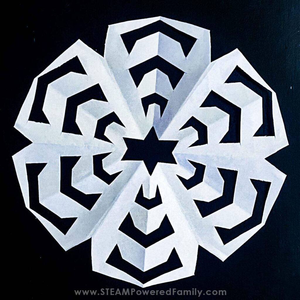 Round Snowflake Design Idea
