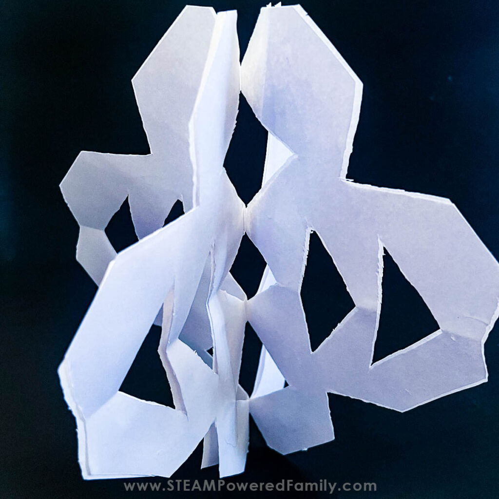 3D Standing Snowflake Design Idea