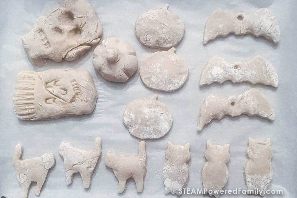 Making Salt Dough Halloween Ornaments