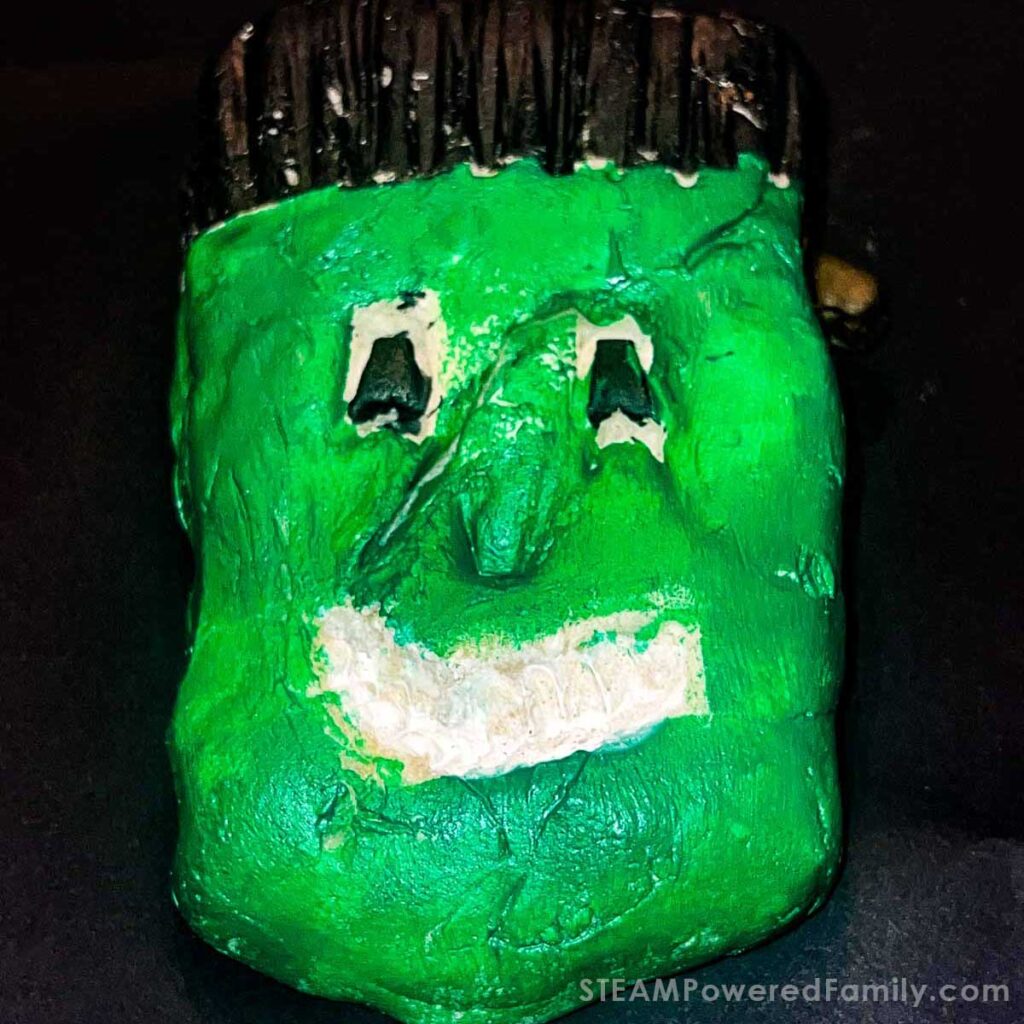 Halloween Monster made of homemade salt dough