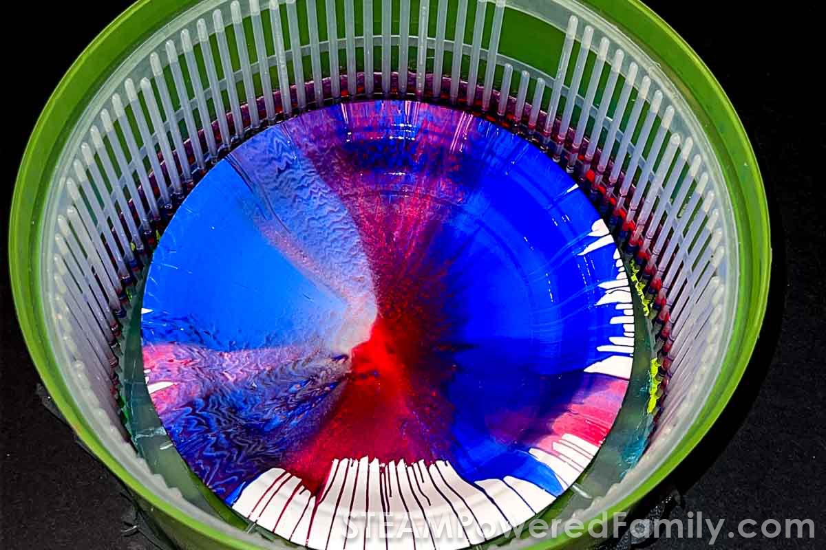 Spin Art - Salad Spinner Scientific Art