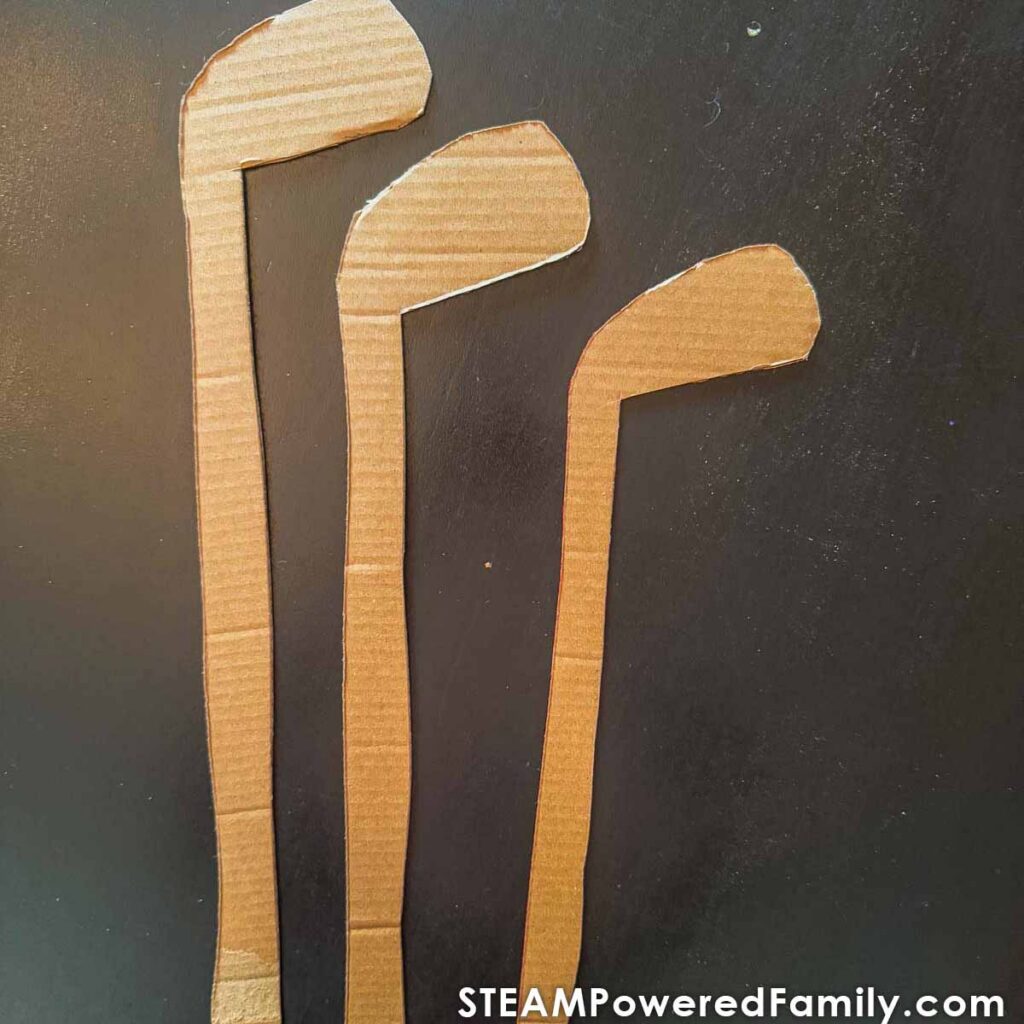 Cardboard Golf Clubs