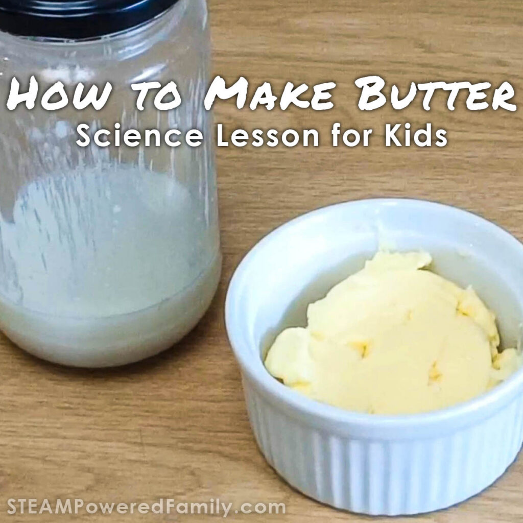How to make butter in a jar science lesson for kids