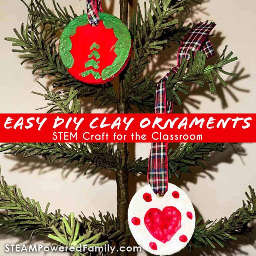 A simple, science-rich holiday craft that kids love! Make air dry clay ornaments using basic ingredients while exploring chemistry and measurement.