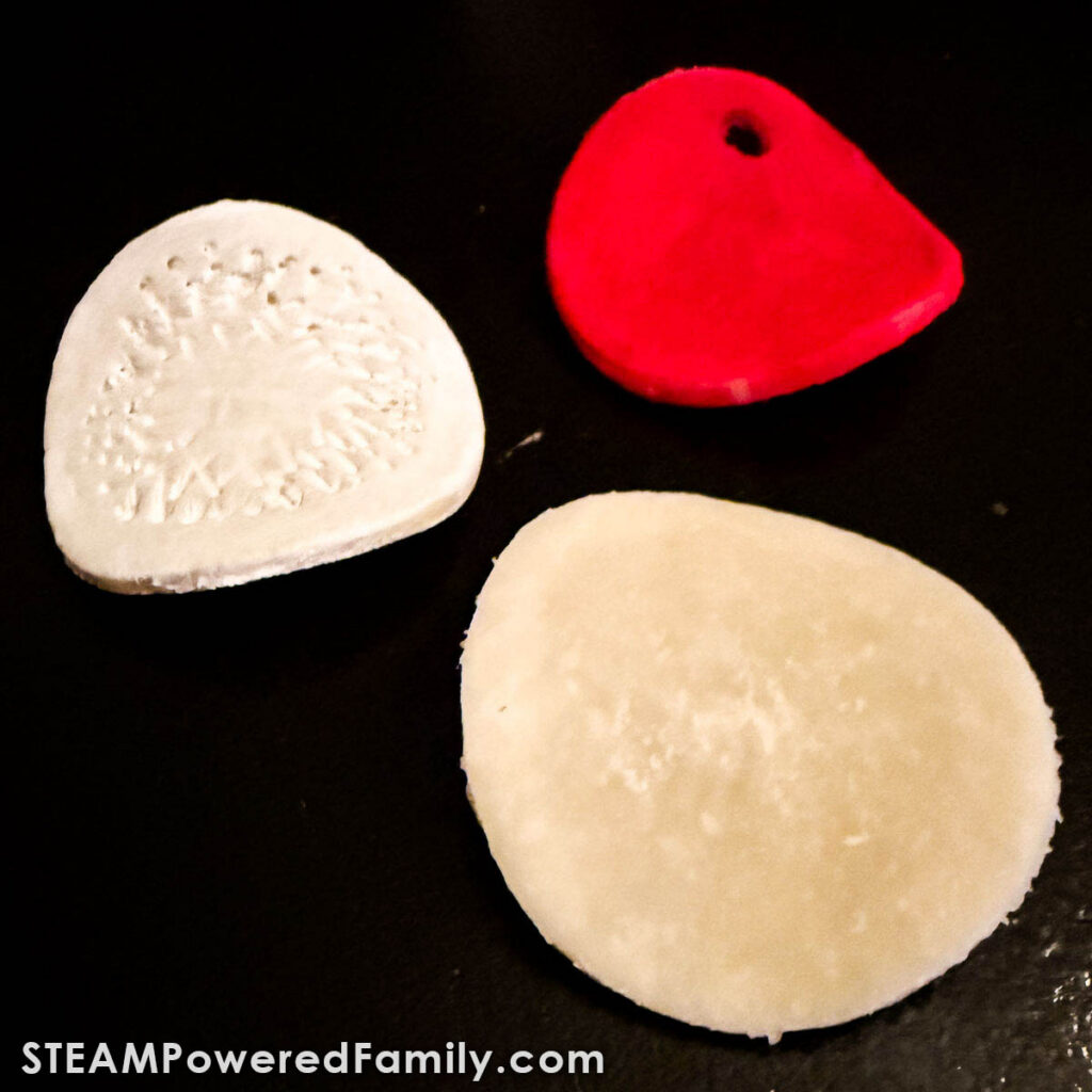 Air dry ornaments curling