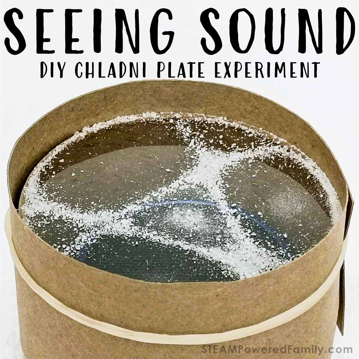 Simple DIY Chladni Plate Experiment so students can "see" sound