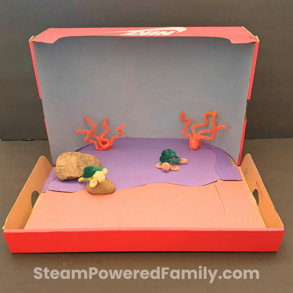 Pipe cleaner diorama