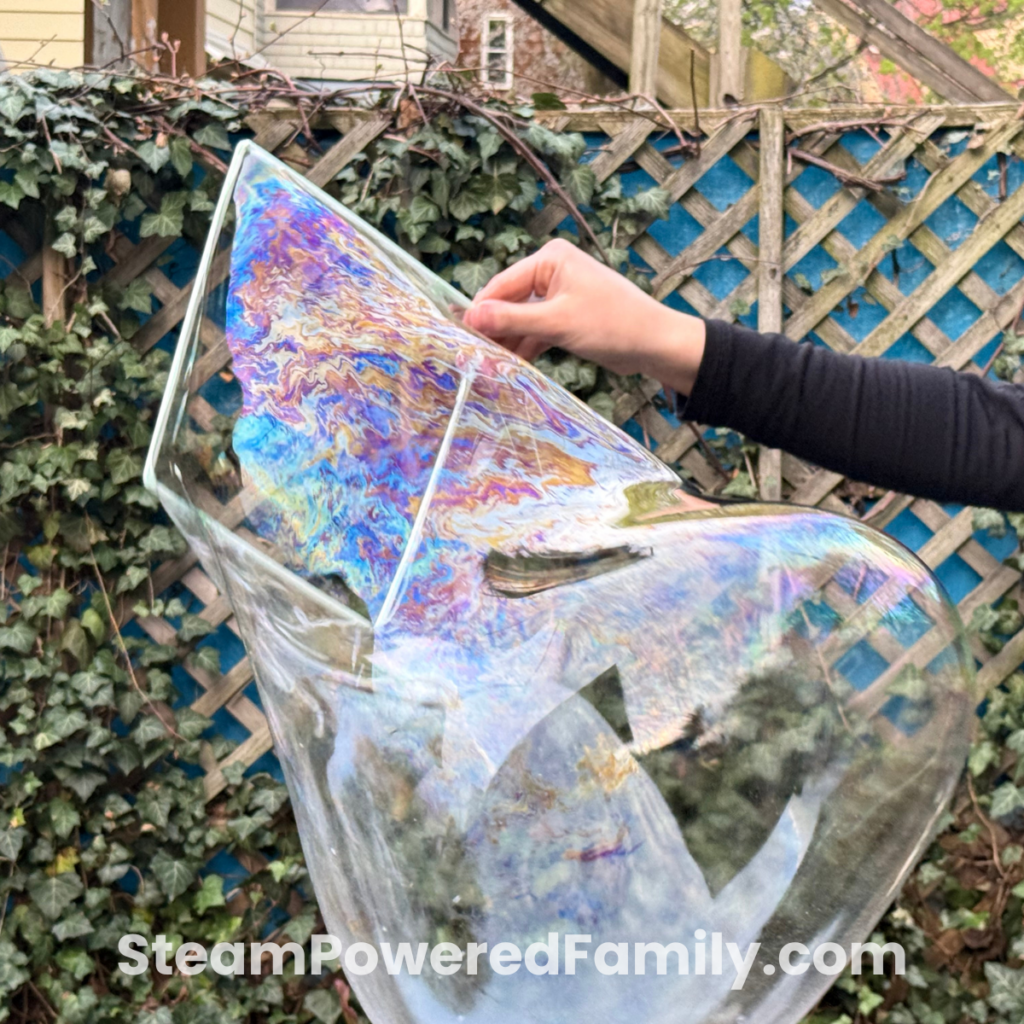 Bubble wand engineering challenge - a perfect summer camp STEM activity 