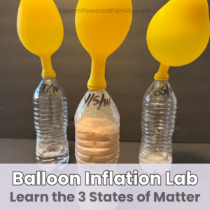 balloon inflation lab to learn the 3 states of matter